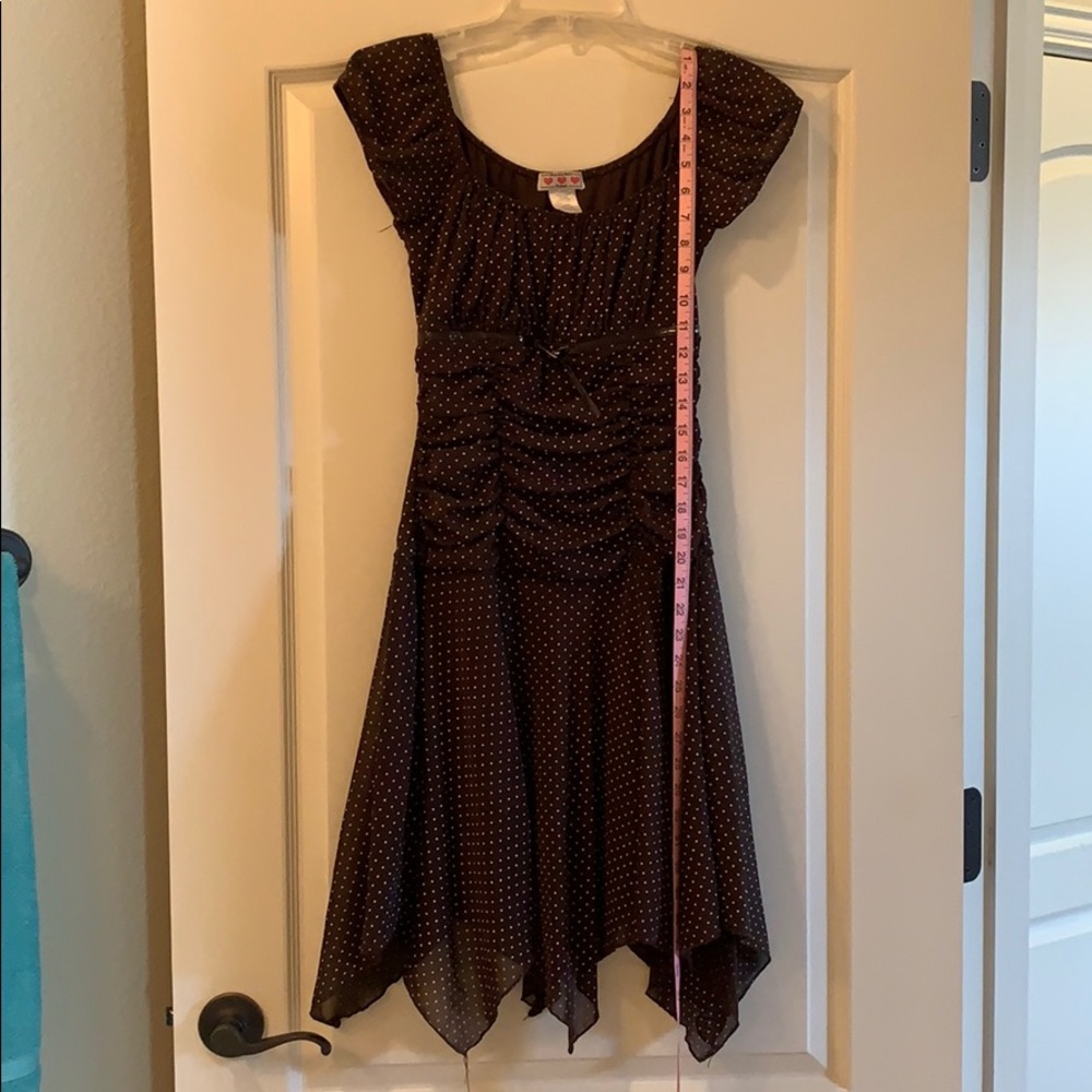 Brown Polkadot Dress